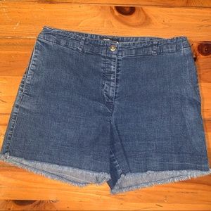 INC International Concepts Denim Button Up Jean Shorts